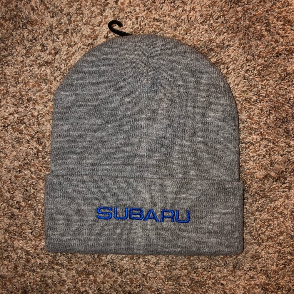 Subaru Gray & Blue Fold Beanie